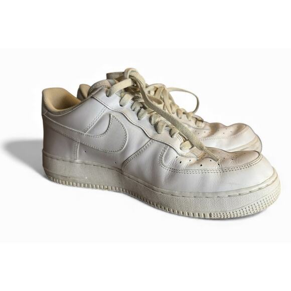 Nike Air Force 1 Low Triple White Clean Classic Sneakers, CW2288-111, Men\'s 12 main image 4